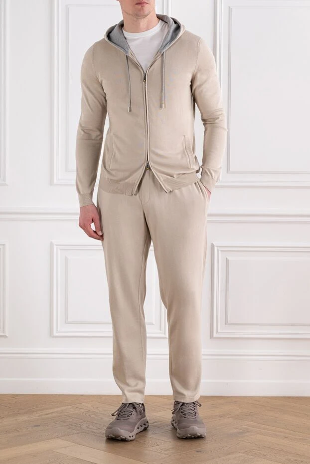 Svevo walking suit for men beige made of cotton 179546 - photo 2