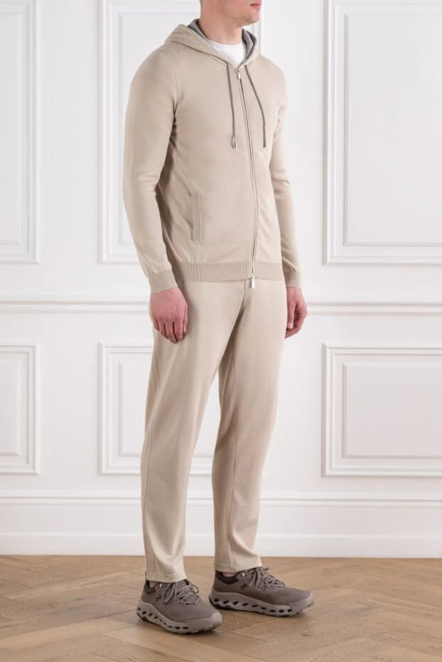 Svevo walking suit for men beige made of cotton 179546 - photo 3