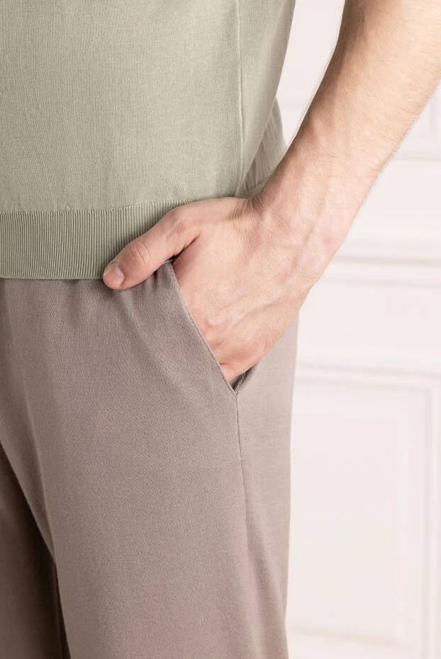 Svevo мужские брюки мужские бежевые из хлопка купить с ценами и фото 179553 - фото 2