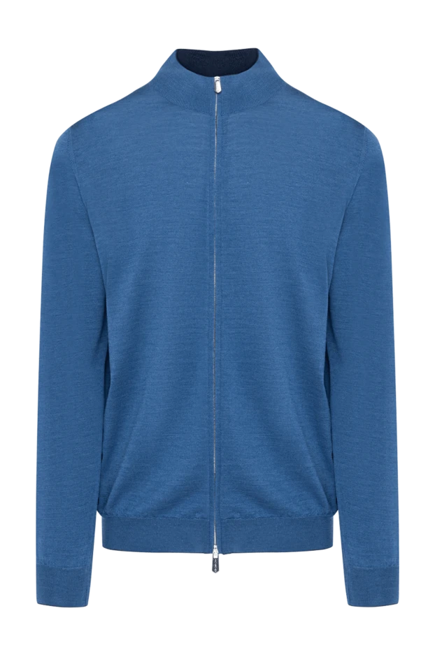 Svevo man men's blue cardigan made of wool and silk buy with prices and photos 179559 - photo 1