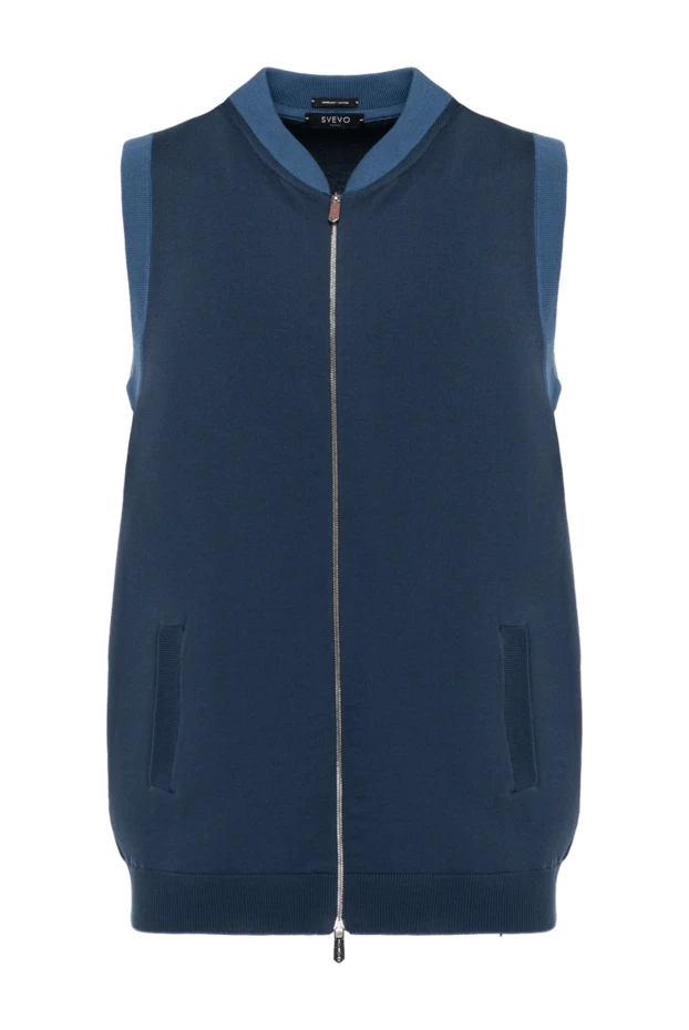 Svevo men's blue cotton vest 195551 - photo 1