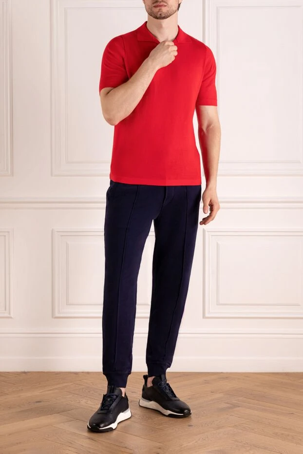 Svevo man men's red cotton polo buy with prices and photos 179580 - photo 2