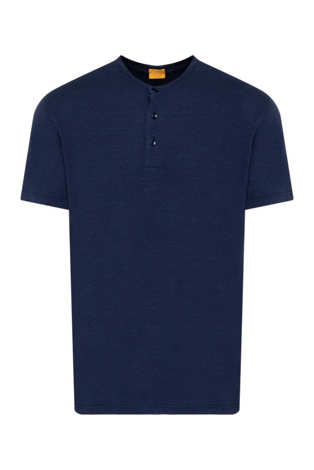 Svevo man men's blue polo made of linen and polyamide buy with prices and photos 179585 - photo 1