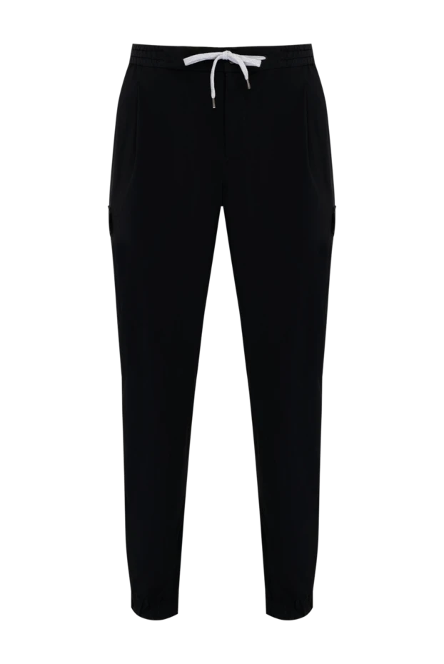 PT01 (Pantaloni Torino) man men's black trousers made of polyamide and elastane buy with prices and photos 179618 - photo 1