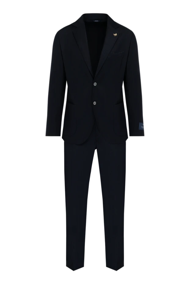 Tombolini man men's blue suit made of wool and elastane 179627 - photo 1