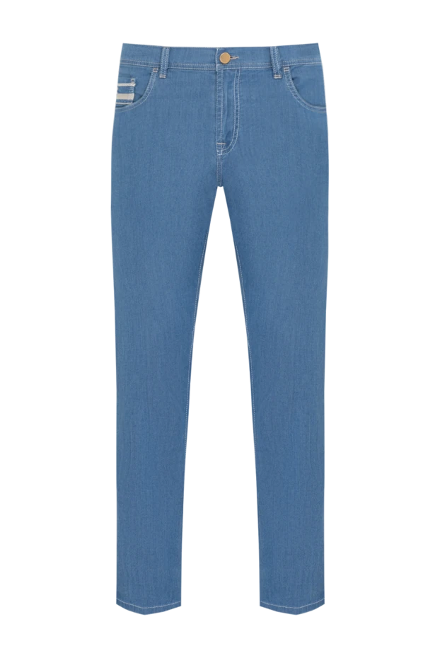 Scissor Scriptor man men's blue jeans made of cotton and polyurethane 179633 - photo 1