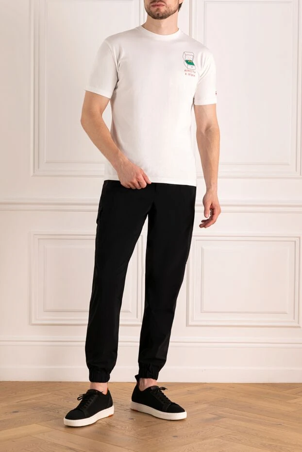 MC2 Saint Barth мужские футболка мужская белая из хлопка купить с ценами и фото 179642 - фото 2