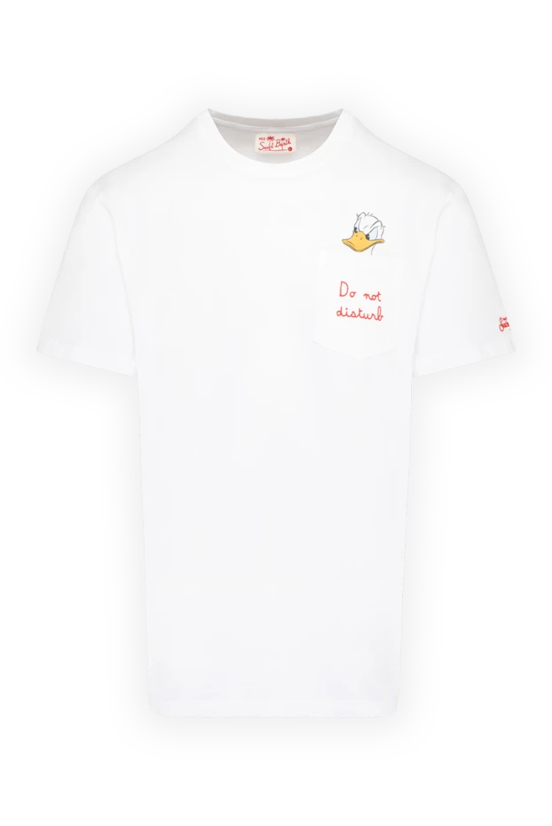 MC2 Saint Barth мужские футболка мужская белая из хлопка купить с ценами и фото 179649 - фото 1