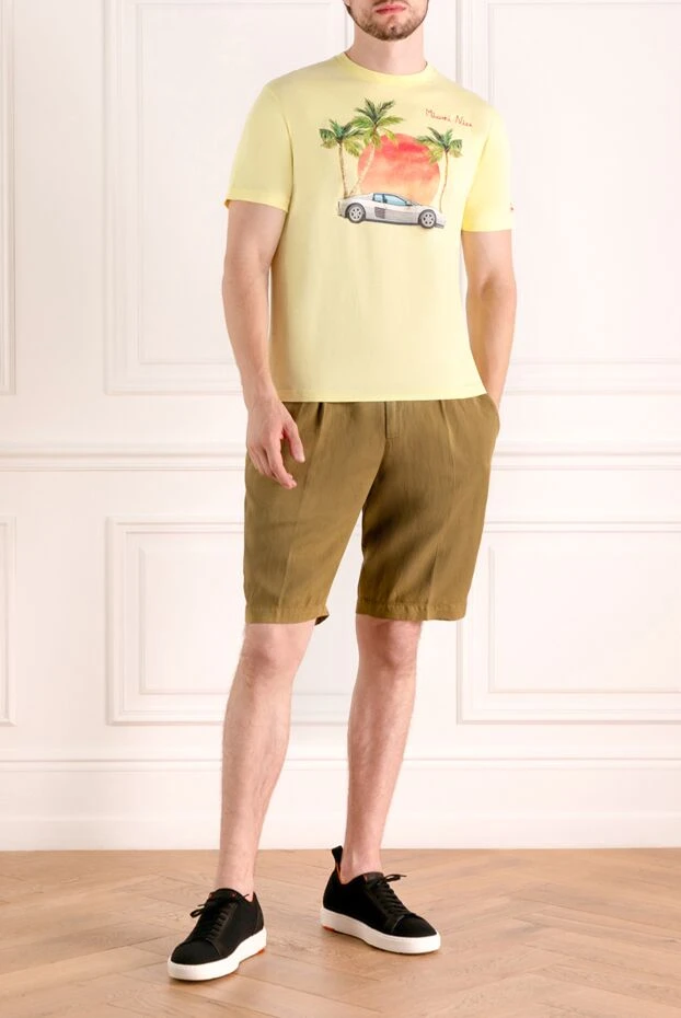 MC2 Saint Barth мужские футболка мужская желтая из хлопка купить с ценами и фото 179651 - фото 2