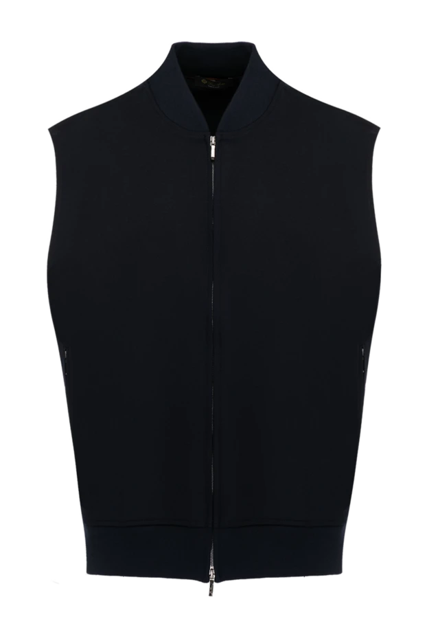 Loro Piana man men's blue vest made of wool and elastane buy with prices and photos 179676 - photo 1