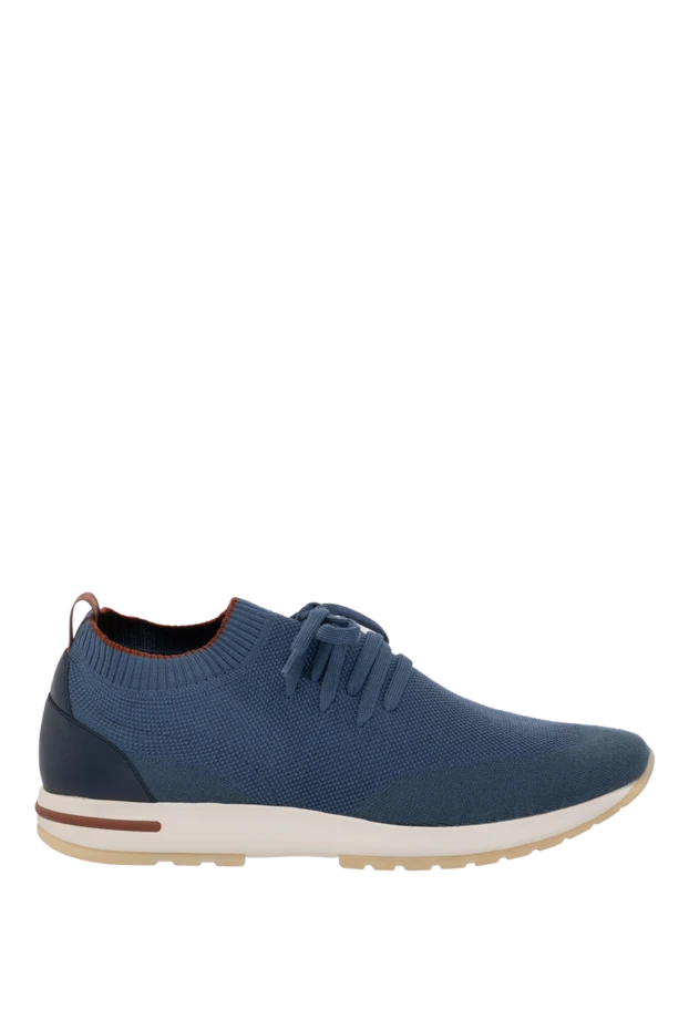 Loro Piana man men's blue wool sneakers buy with prices and photos 179681 - photo 1