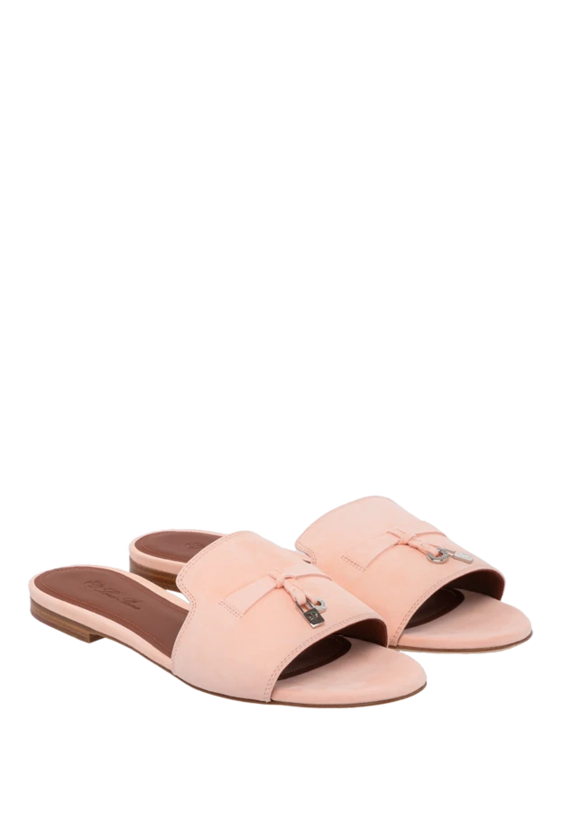 Loro Piana woman women's pink slippers made of genuine leather buy with prices and photos 179683 - photo 2
