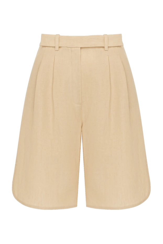 Loro Piana woman women's beige linen shorts buy with prices and photos 179684 - photo 1