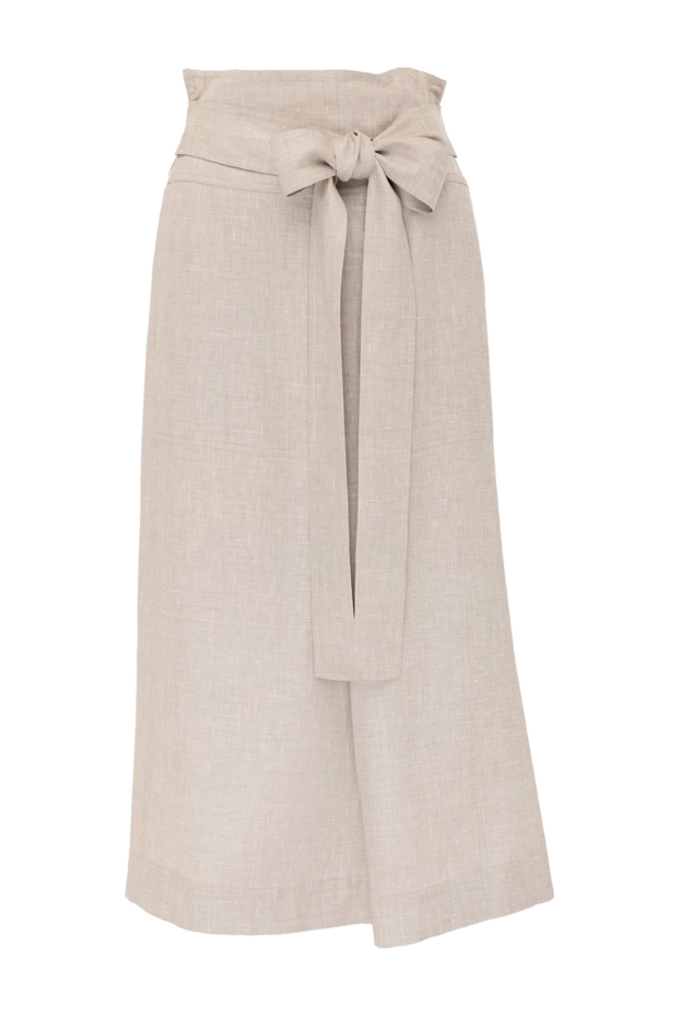 Loro Piana женские юбка maxi бежевая купить с ценами и фото 179685 - фото 1