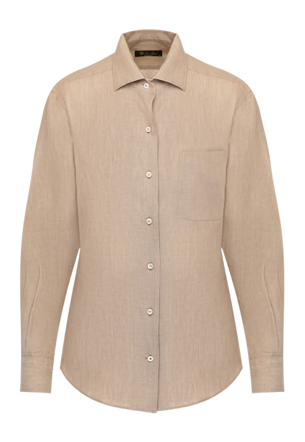 Loro Piana woman women's beige linen shirt buy with prices and photos 179691 - photo 1