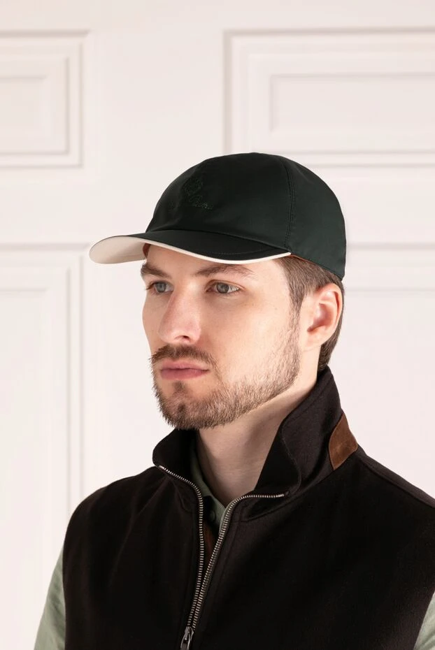 Loro Piana man men's green polyester cap 179695 - photo 2