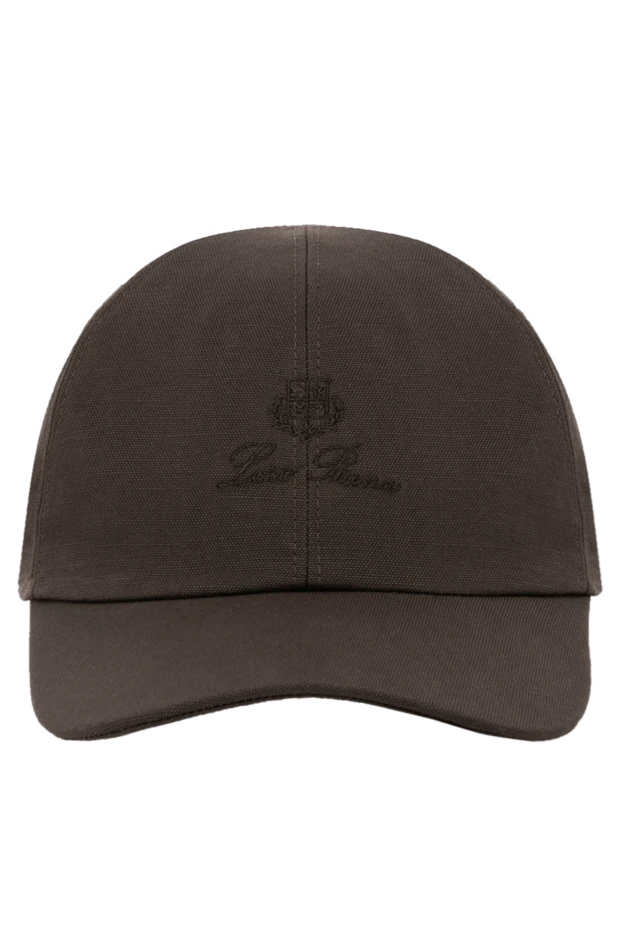 Loro Piana man men's brown cap made of cotton and linen buy with prices and photos 179703 - photo 1