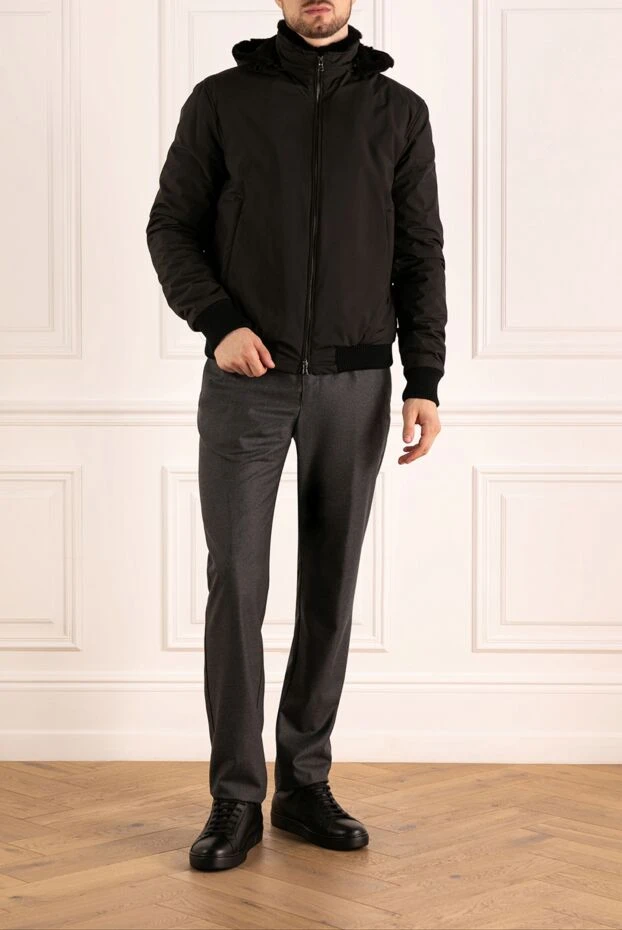 Barba Napoli man men's black fur jacket buy with prices and photos 179712 - photo 2