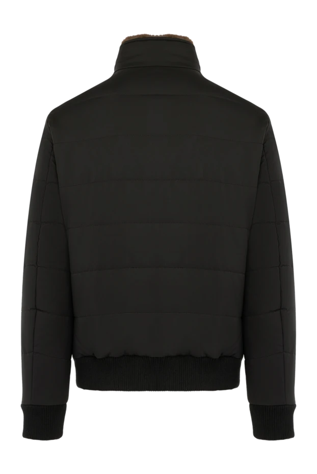 Barba Napoli мужские куртка мужская черная из полиэстера и меха купить с ценами и фото 179714 - фото 2