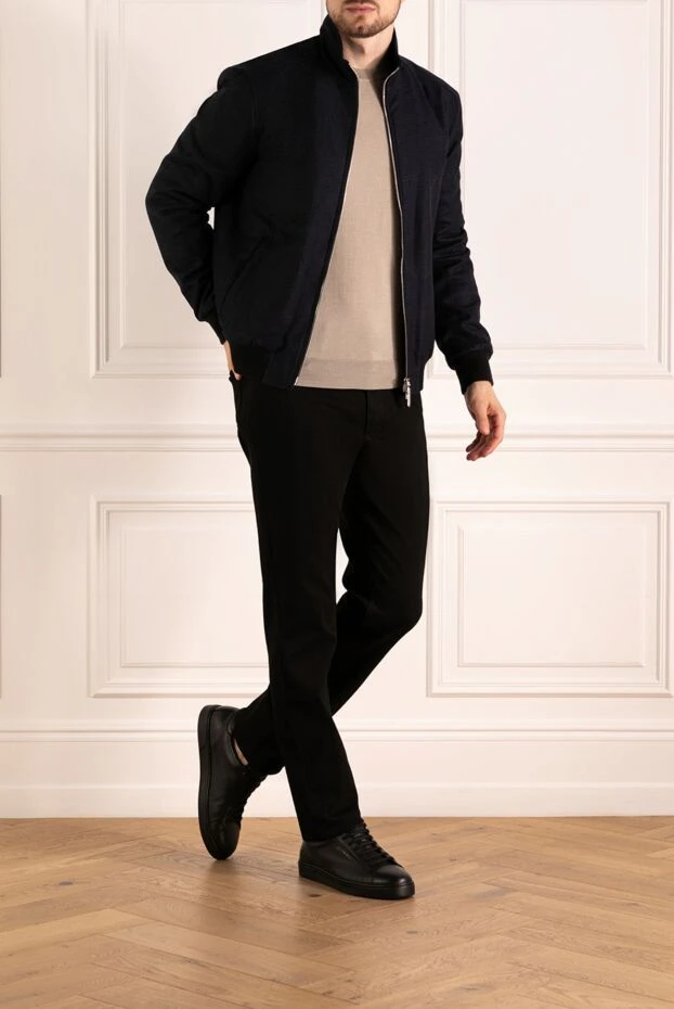 Stefano Ricci men's blue jacket made of wool and cashmere 179737 - photo 2