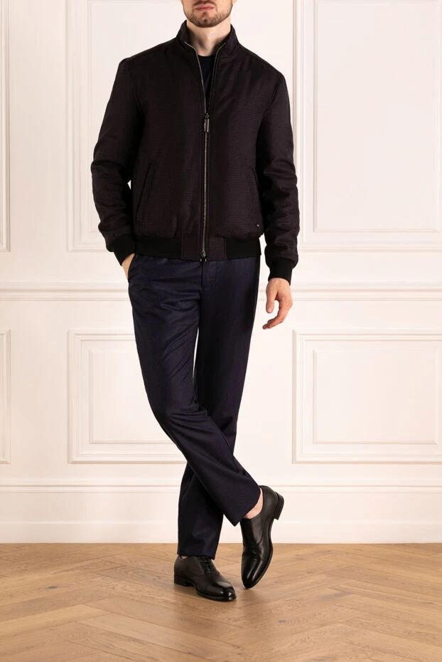 Stefano Ricci men's purple jacket made of wool and cashmere 179738 - photo 2