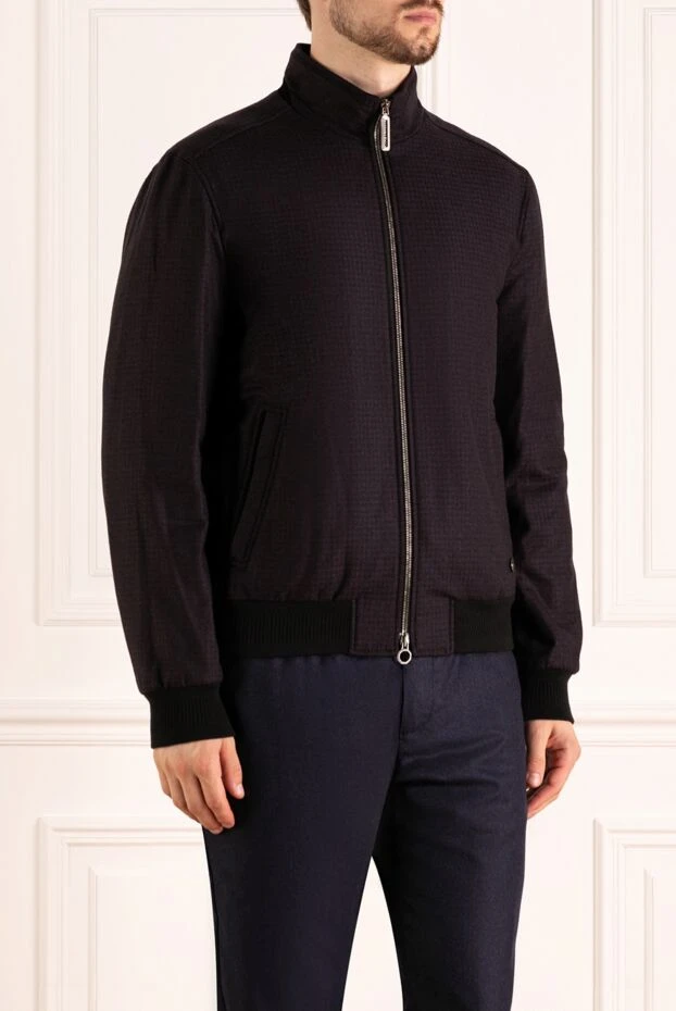 Stefano Ricci men's purple jacket made of wool and cashmere 179738 - photo 3