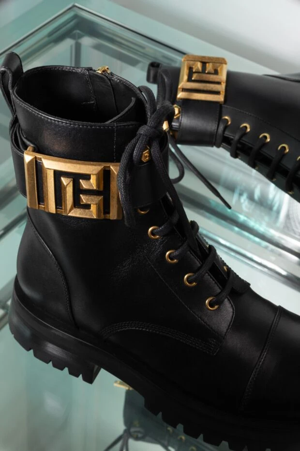 Balmain charlie boots womens black smooth leather 179739 - photo 3