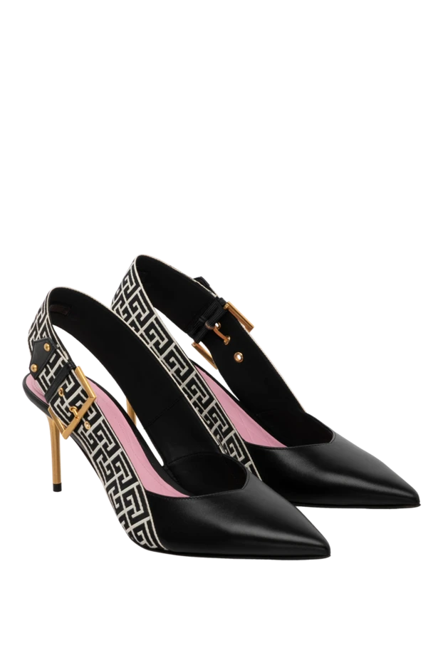 Balmain женские туфли на каблуке женские черные из натуральной кожи купить с ценами и фото 179741 - фото 2