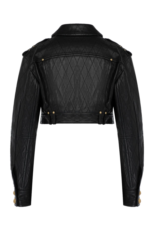 Balmain woman women's black jacket made of genuine leather buy with prices and photos 179743 - photo 2