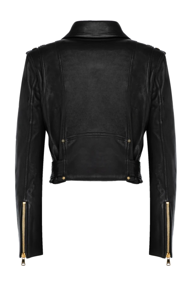 Balmain woman women's black jacket made of genuine leather buy with prices and photos 179744 - photo 2