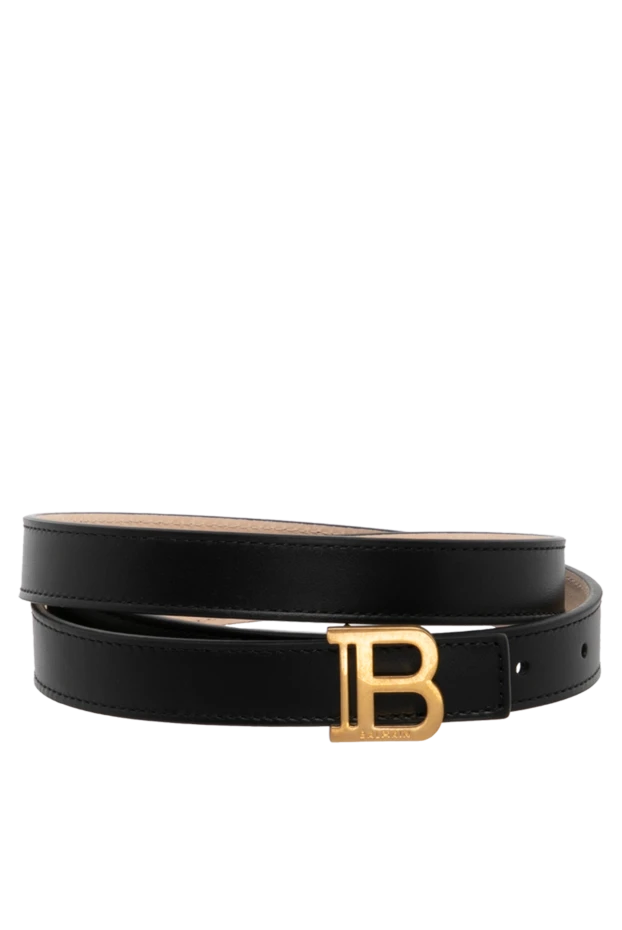 Balmain woman women's black belt made of genuine leather buy with prices and photos 179754 - photo 1
