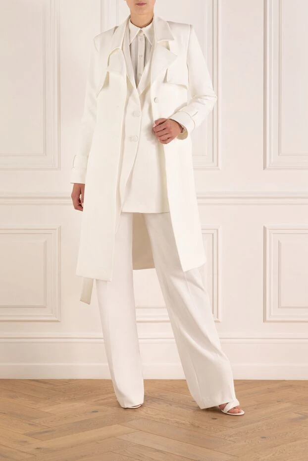 Fleur de Paris woman women's white coat 179768 - photo 2