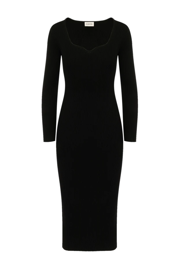 P.A.R.O.S.H. жіночі сукня трикотажна чорна з віскози та поліестеру купити фото з цінами 179785 - фото 1