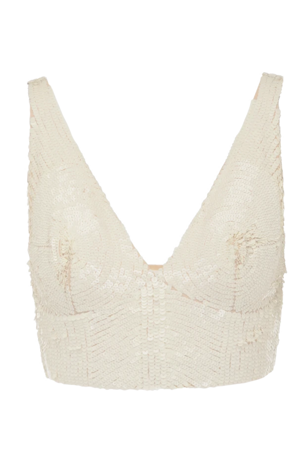 P.A.R.O.S.H. woman women's beige top made of polyamide and elastane buy with prices and photos 179791 - photo 1