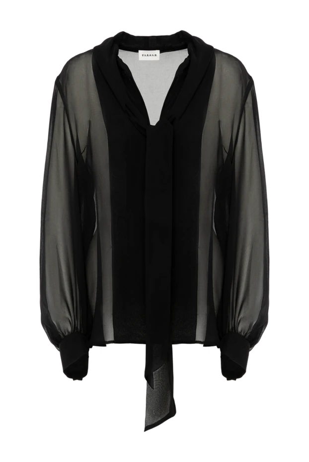 P.A.R.O.S.H. жіночі блуза жіноча чорна з поліестеру. купити фото з цінами 179794 - фото 1