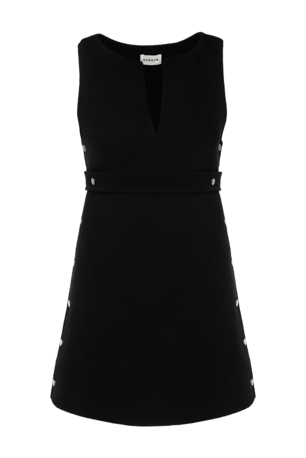 P.A.R.O.S.H. женские платье черное из шерсти купить с ценами и фото 179800 - фото 1
