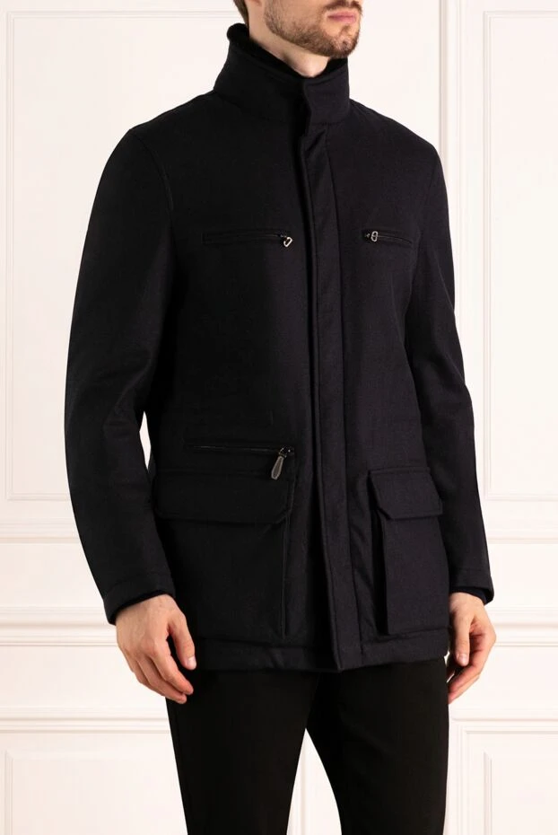 Moorer man men's black jacket made of polyester and polyamide 180016 - photo 3