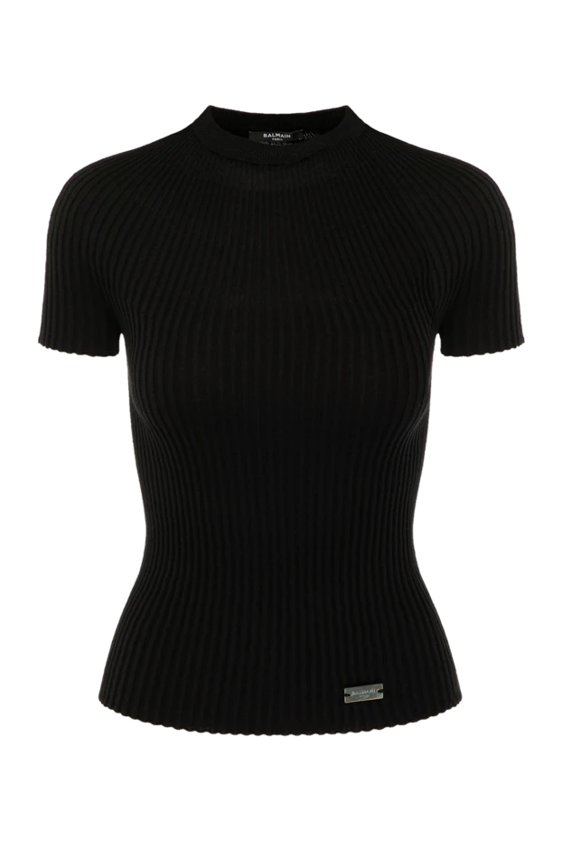 Balmain woman women's black wool top buy with prices and photos 179822 - photo 1