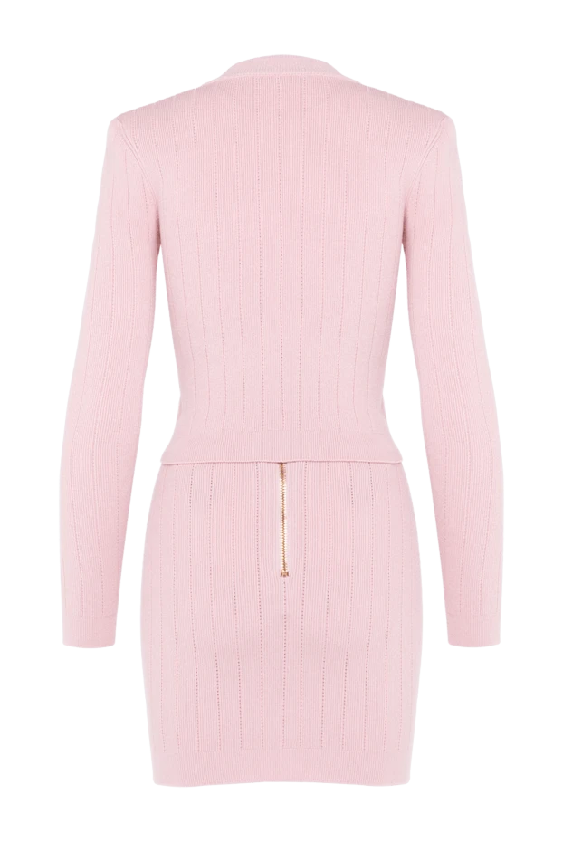 Balmain woman women's pink suit with skirt made of viscose and polyester buy with prices and photos 179824 - photo 2