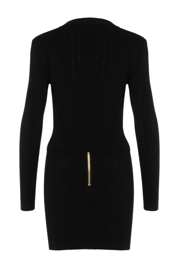 Balmain woman women's black suit with skirt made of viscose and polyester buy with prices and photos 179825 - photo 2