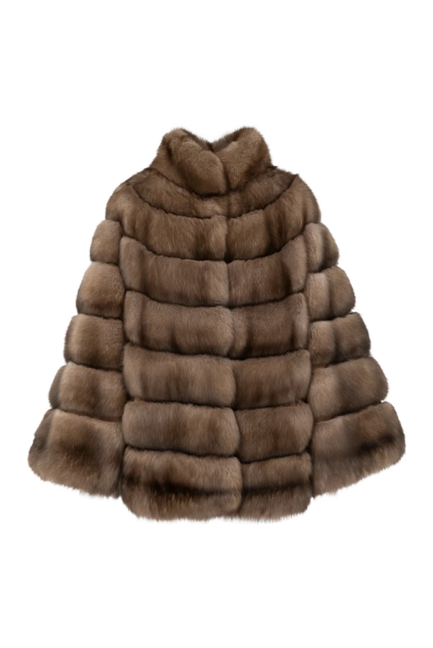 Women's beige sable fur coat