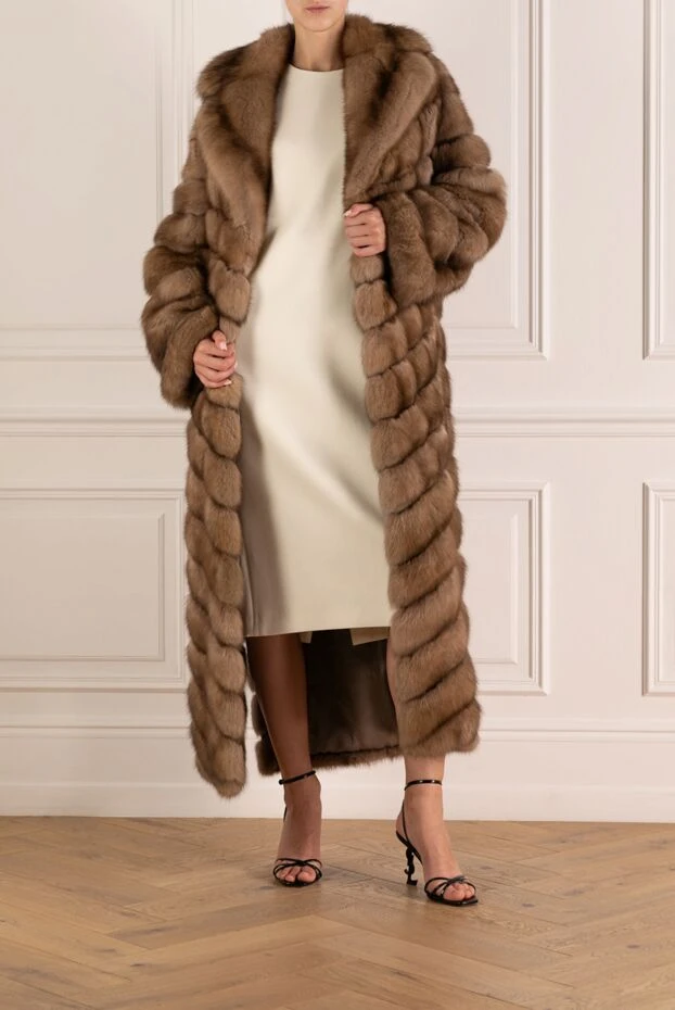 Giorgio Magnani woman women's beige sable fur coat buy with prices and photos 179845 - photo 2