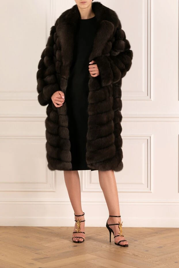 Giorgio Magnani woman women's brown sable fur coat buy with prices and photos 179847 - photo 2