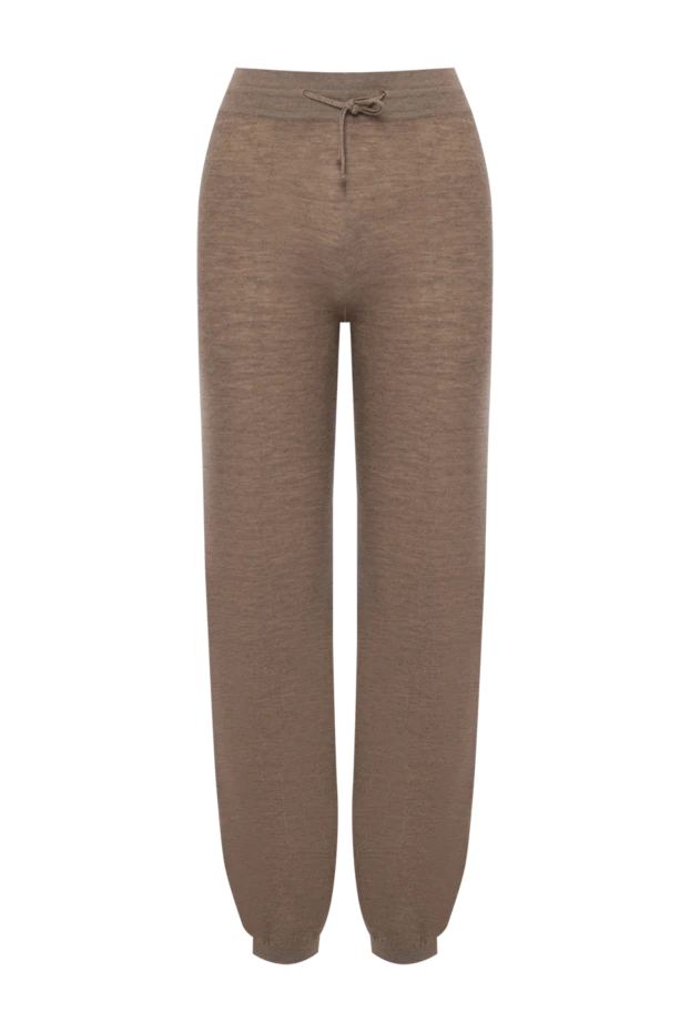 Loro Piana woman women's beige knitted cashmere trousers 179853 - photo 1