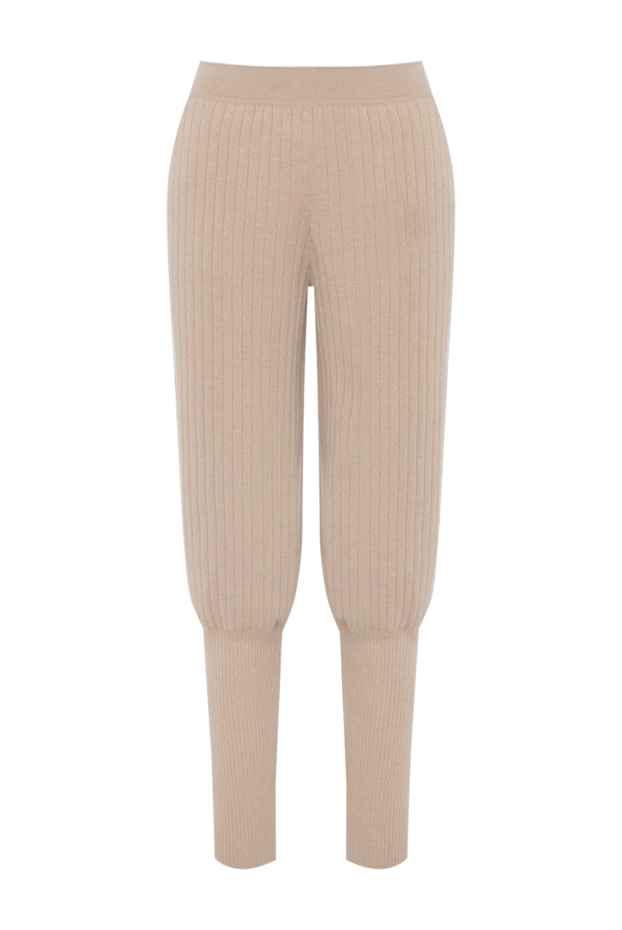 Loro Piana woman women's beige knitted cashmere trousers buy with prices and photos 179858 - photo 1