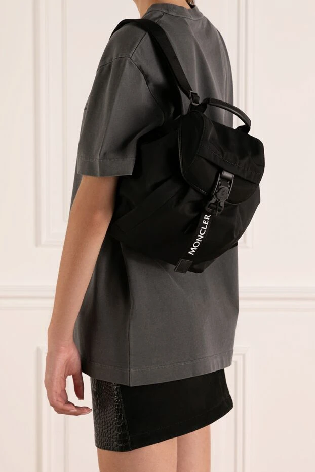 Moncler woman women's backpack black made of polyester buy with prices and photos 179868 - photo 2