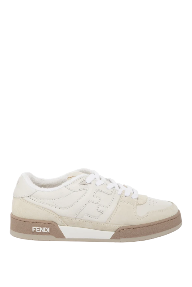 Fendi woman women's white sneakers made of genuine leather buy with prices and photos 179872 - photo 1