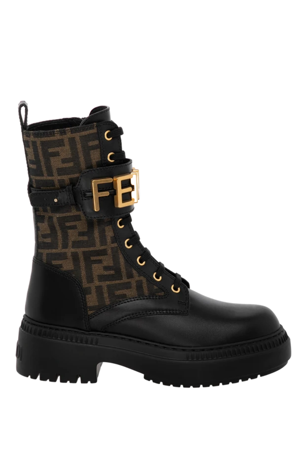 Fendi woman women's boots, black, made of genuine leather buy with prices and photos 179873 - photo 1