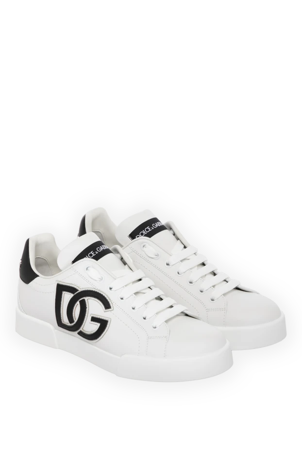 Dolce & Gabbana woman women's white sneakers made of genuine leather buy with prices and photos 179874 - photo 2