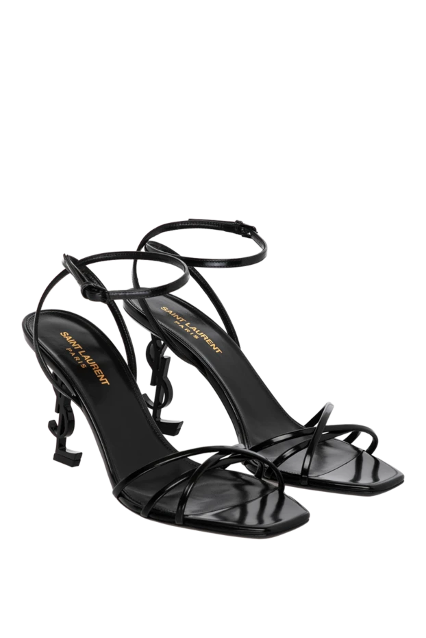 Saint Laurent woman women's black sandals made of genuine leather buy with prices and photos 179876 - photo 2